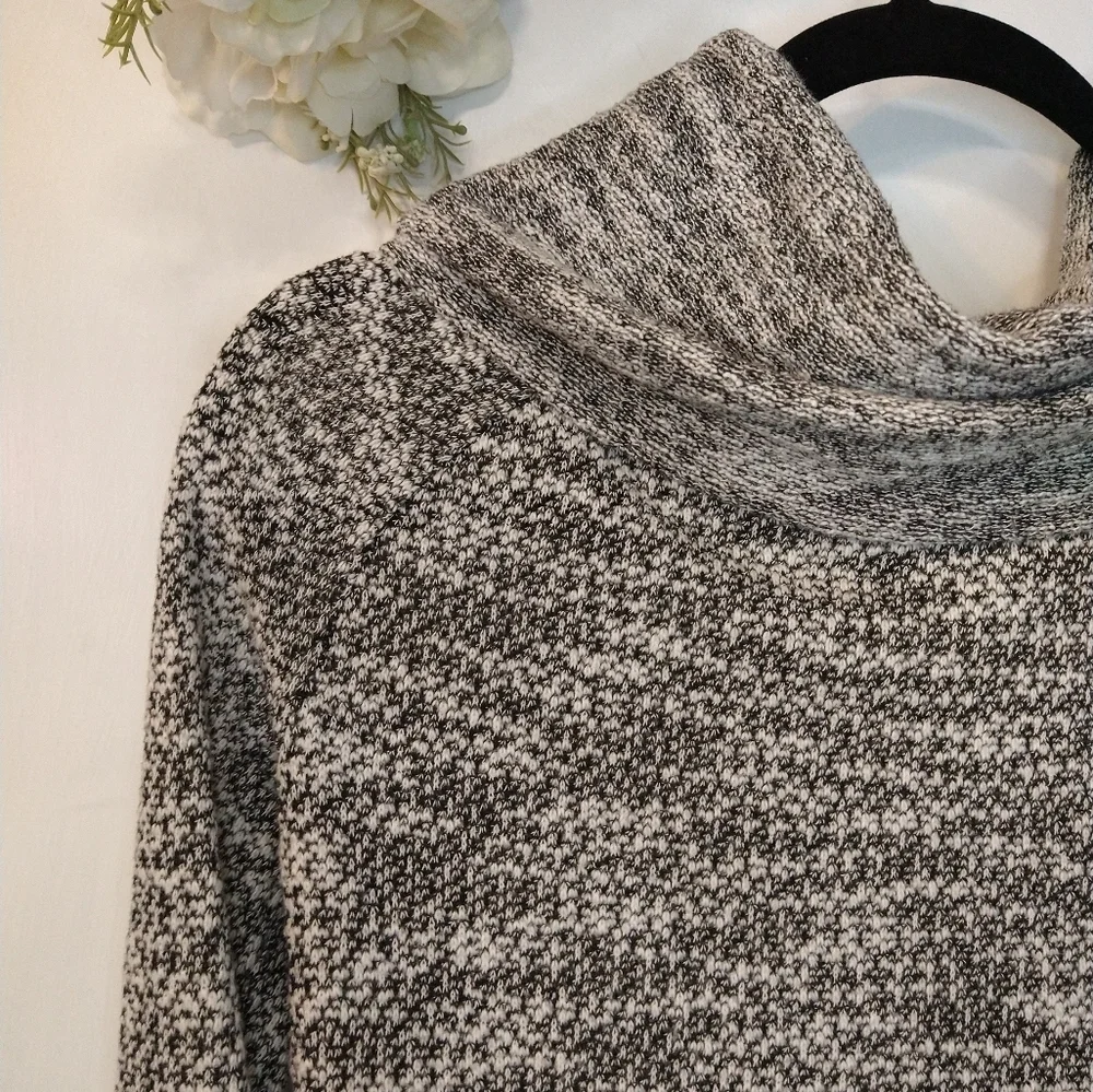Lou & Grey Marled Grey Cowl Neck Sweater - Picture 4 of 8